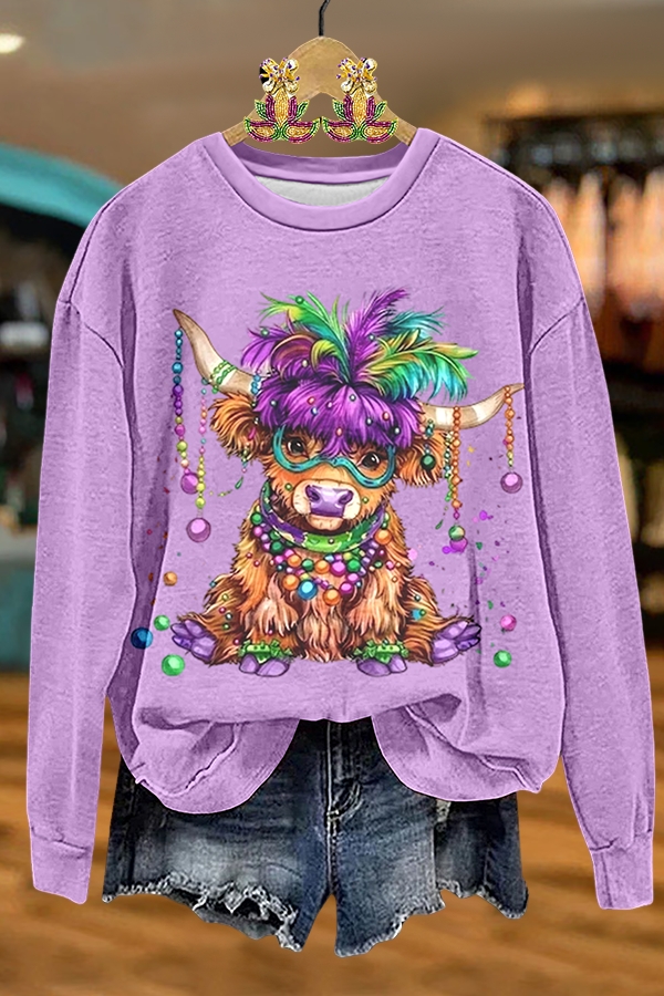 Mardi Gras Calf Sweatshirt
