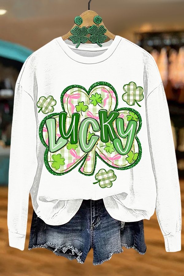 St. Patrick's Day Clover Sweatshirt