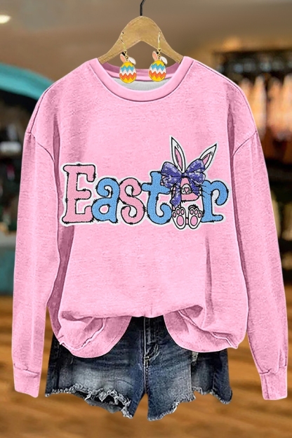 Easter Bow Bunny Sweatshirt