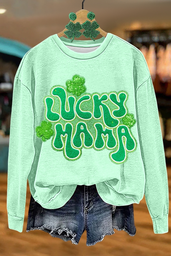 St. Patrick's Day Lucky Mom Sweatshirt