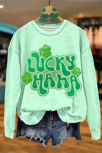 St. Patrick's Day Lucky Mom Sweatshirt
