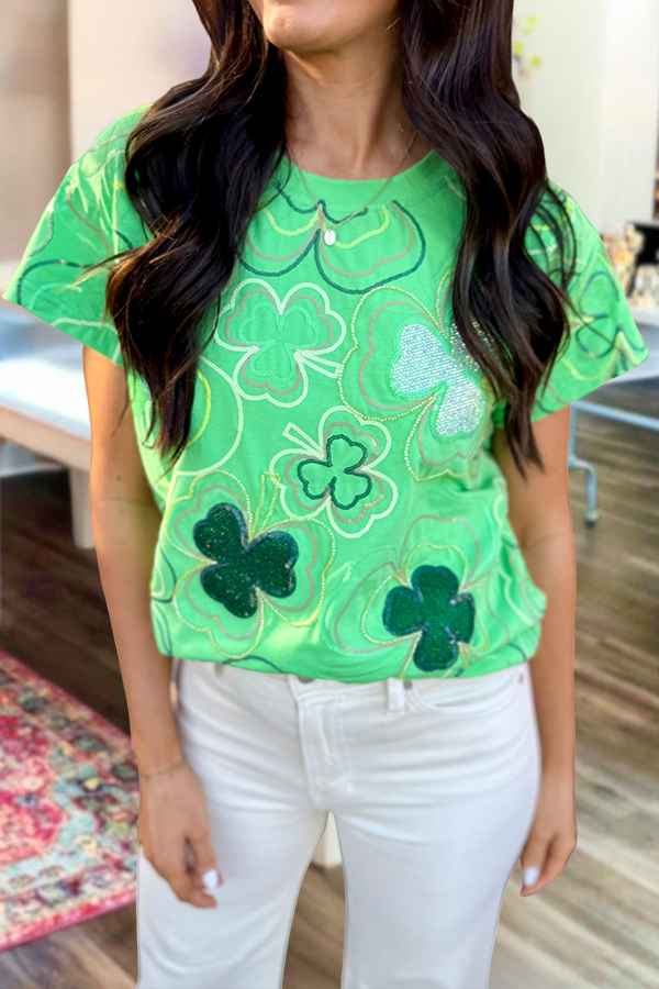 St. Patrick's Day Shamrock Green T-Shirt