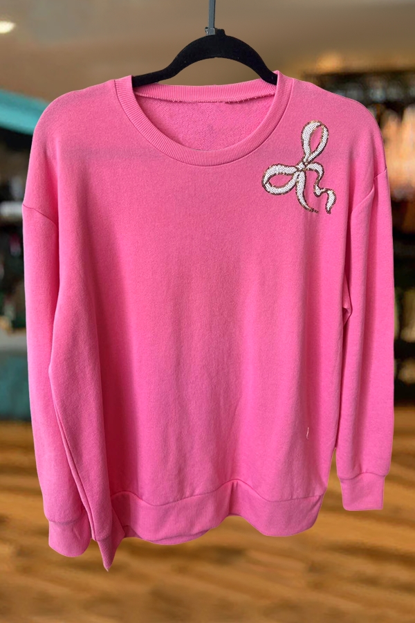 Valentine's Day Bow Sweatshirt