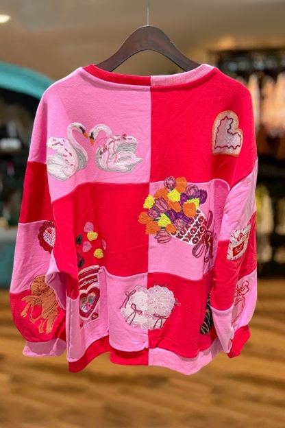 Valentine's Day Plaid Icon Sweatshirt