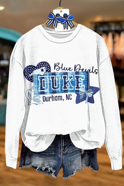 Game Day Duke Blue Sweatshirt