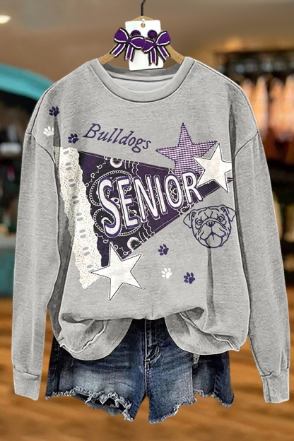 Game Day Dog Star Flag Sweatshirt