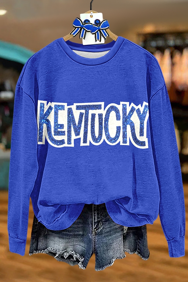 Game Day Blue Cat Sweatshirt