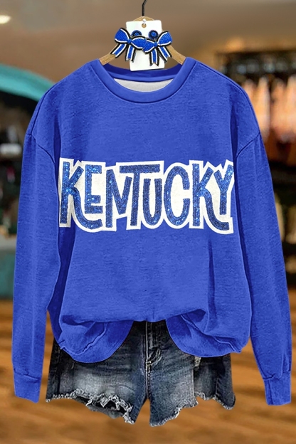 Game Day Blue Cat Sweatshirt
