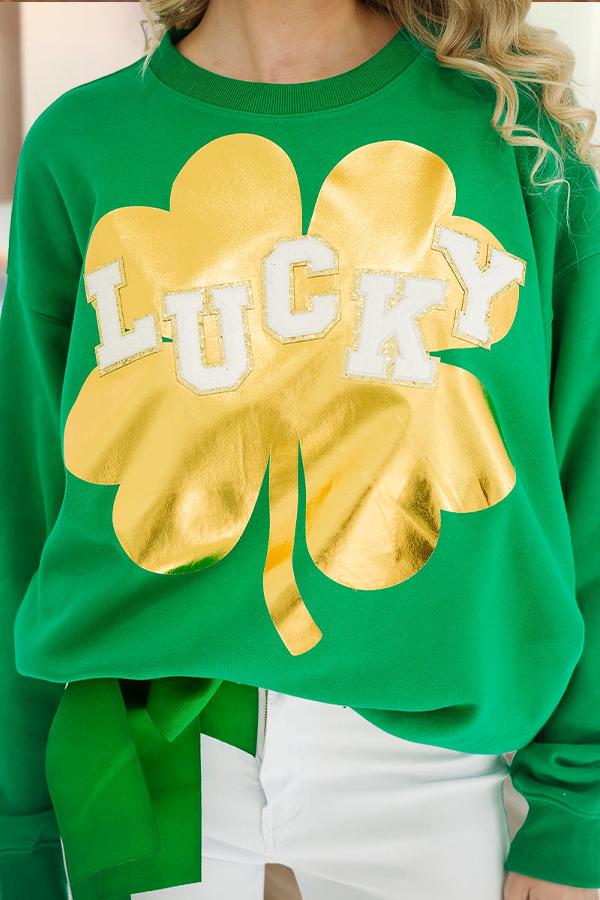 St. Patrick's Day Lucky Sparkle Sweatshirt