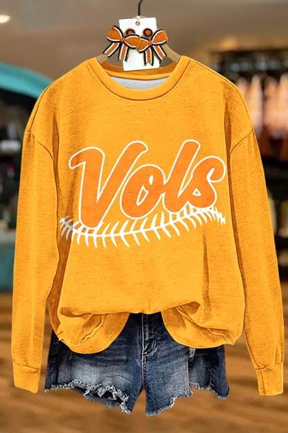 Baseball Orange Tennessee Sweatshirt