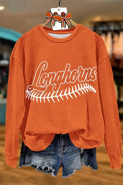 Baseball Caramel Texas Sweatshirt