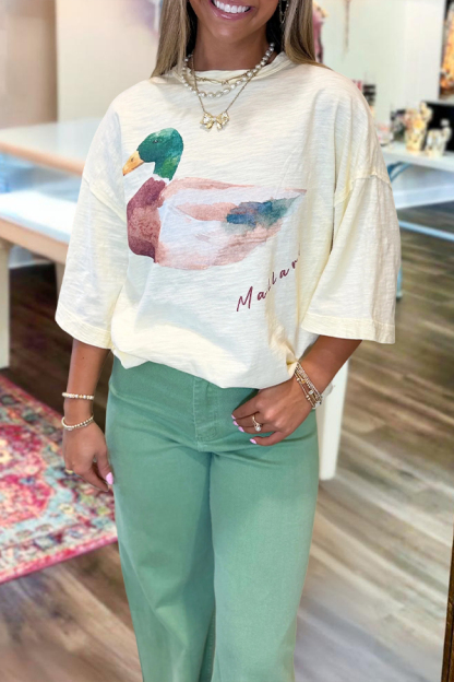 Cream Colored Duck T-Shirt