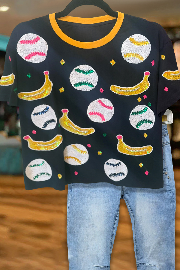 Banana Baseball Game Day T-Shirt