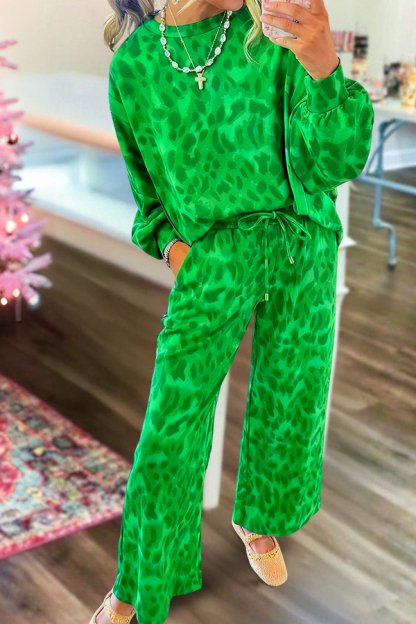 Classic Leopard Print Pajama Set