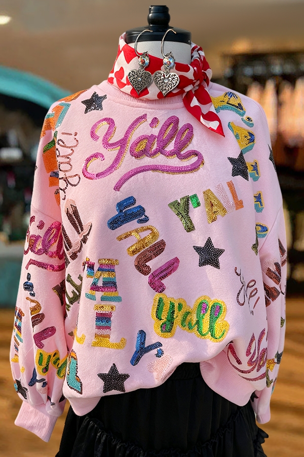Sweet And Sparkly Pink Queen Sweatshirt