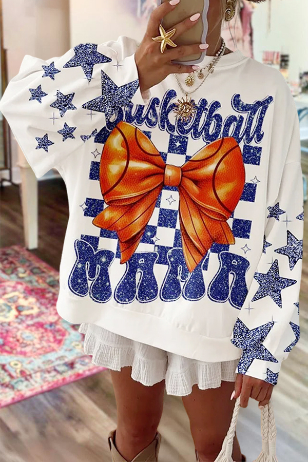 Loose Game Day Basketball Sweatshirt