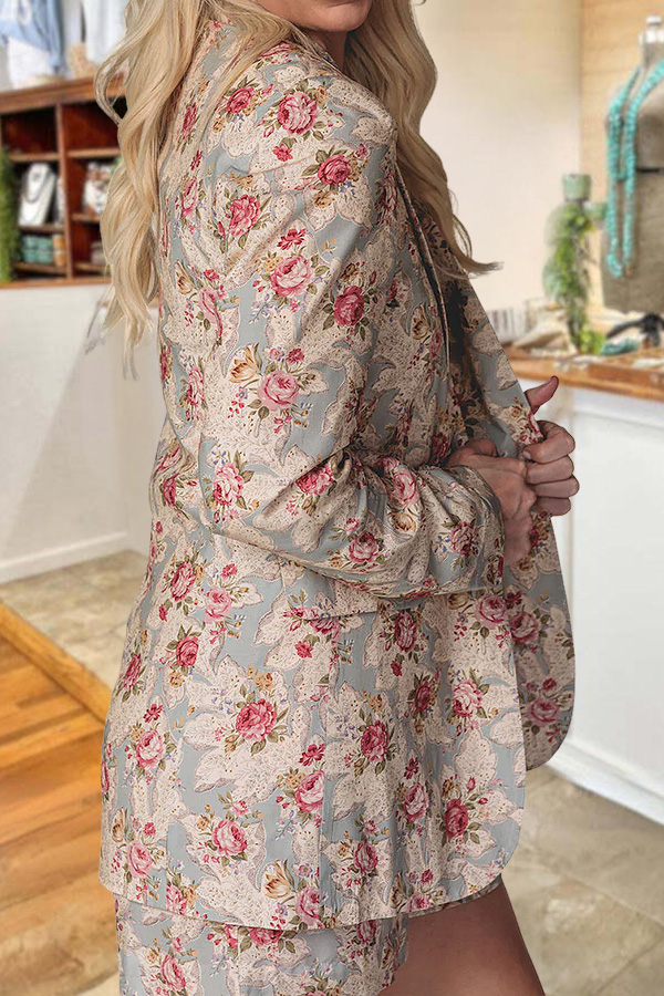 Western Ranch Floral Lightweight Suit