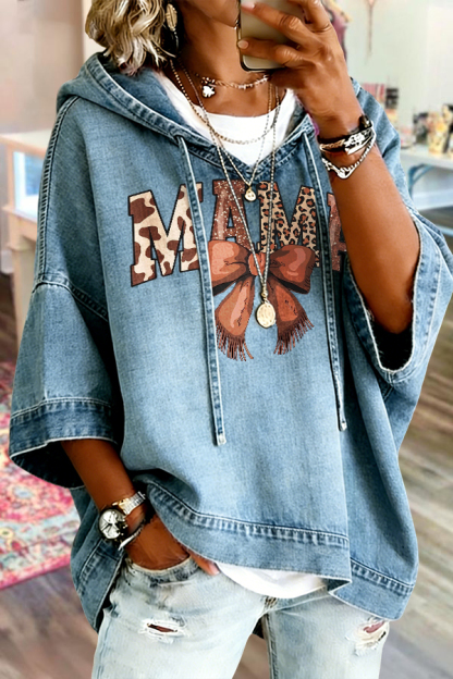 Mother's Day Western Bow Cowboy Hoodie