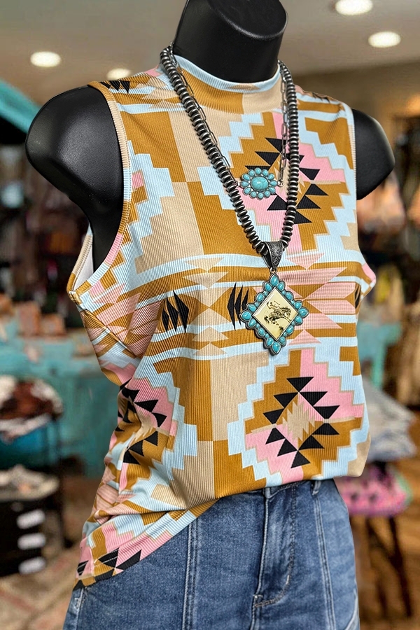Women's Tank | Cute Western Aztec Tank |mywesternoutfit
