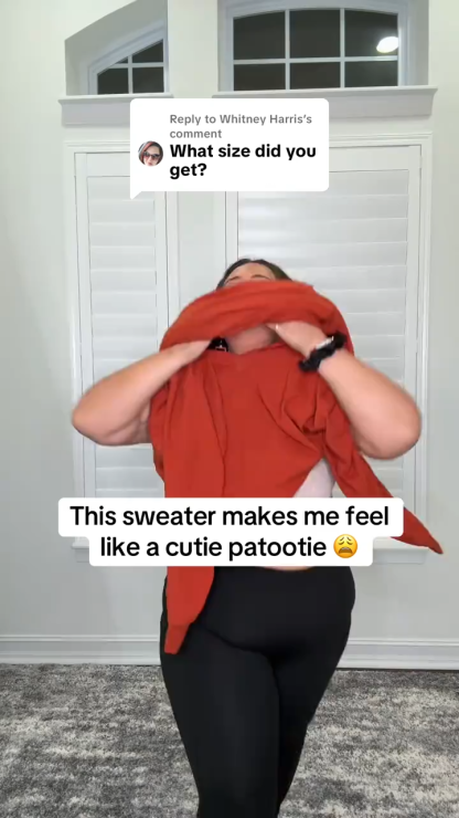 V-Neck Pocketed Pullover Sweatshirt