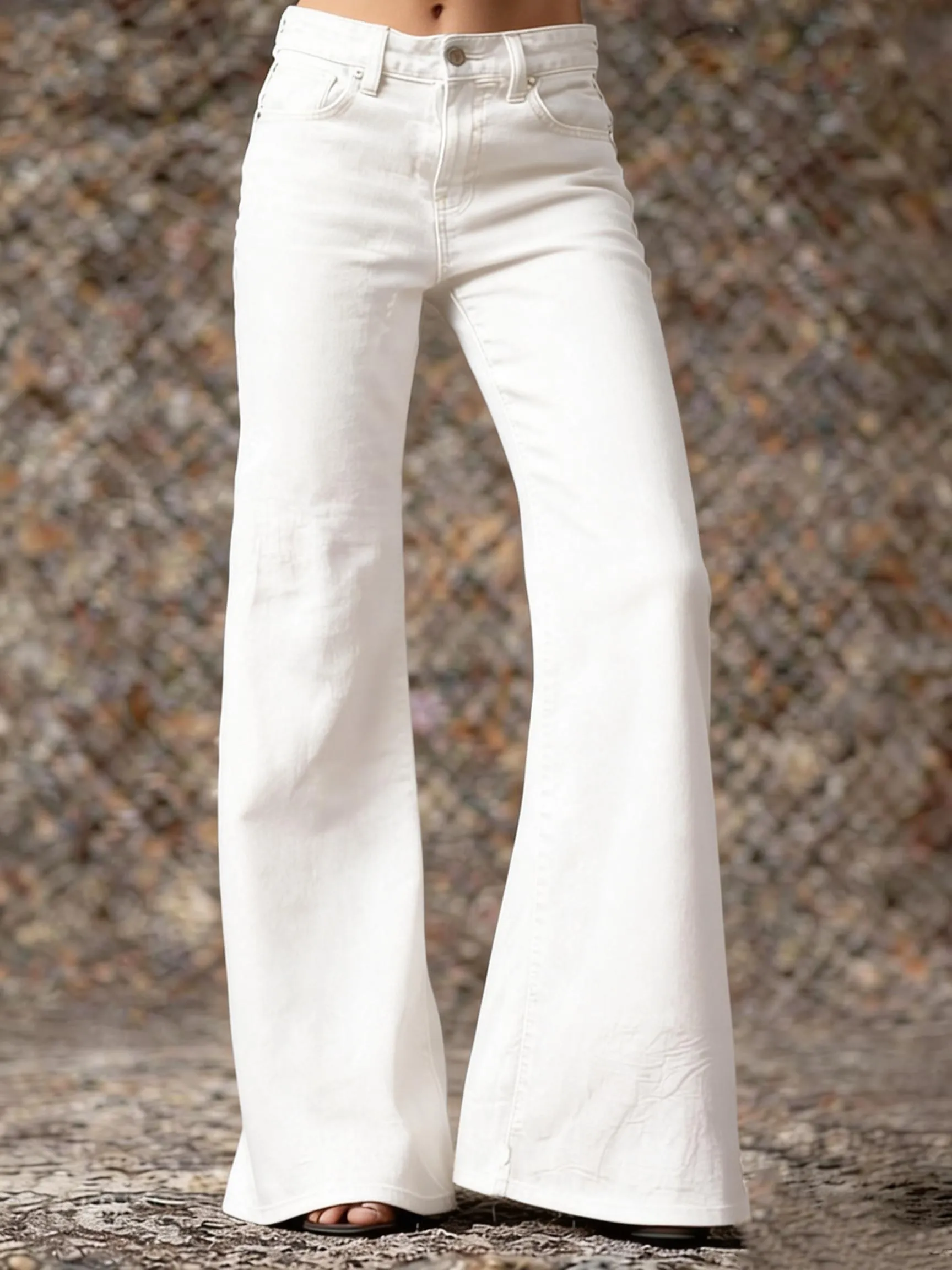 Women's Casual Washed Cotton Jeans