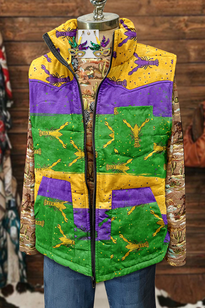 Mardi Gras Crawfish Pocket Vest