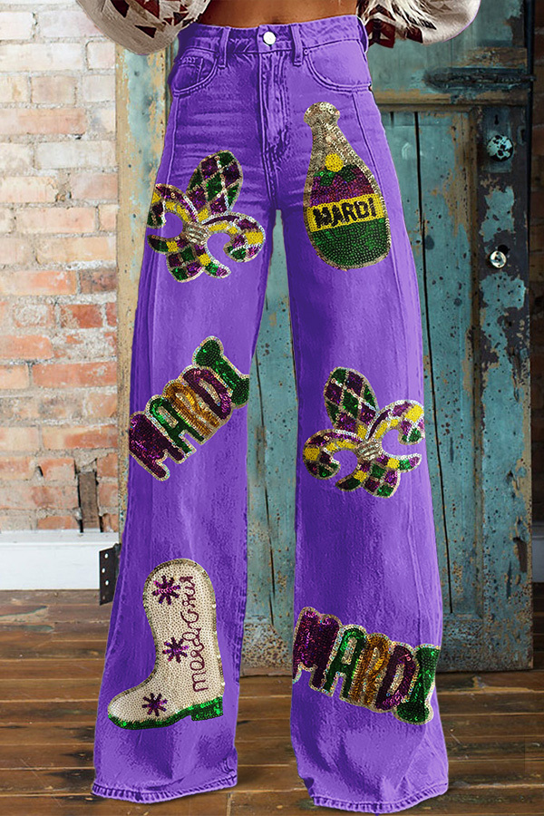 Women's pants | Mardi Gras Boot Wide-Leg Pants |westernfeelings