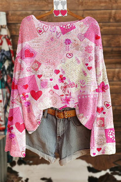 Sweet Valentine's Day Heart Sweater