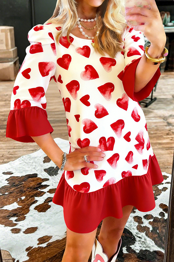 Women's dress | Sweet Valentine's Day Heart Dress |westernfeelings