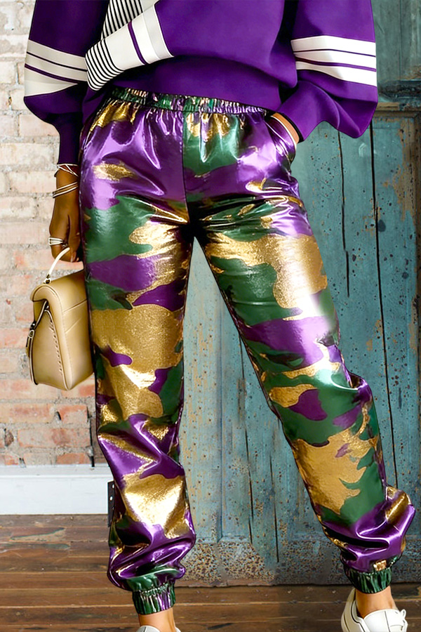 Mardi Gras Camouflage Sweatpants
