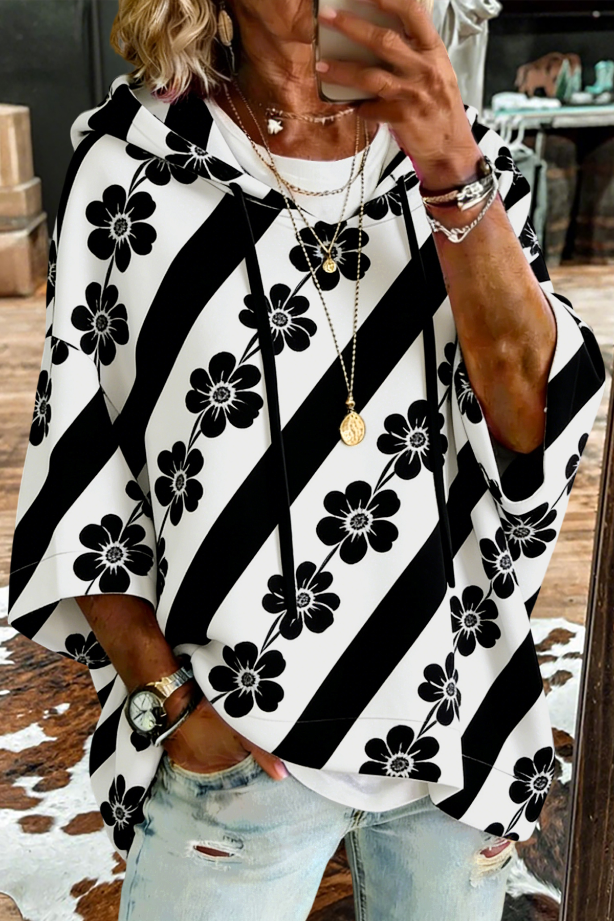 Classic Floral Hoodies