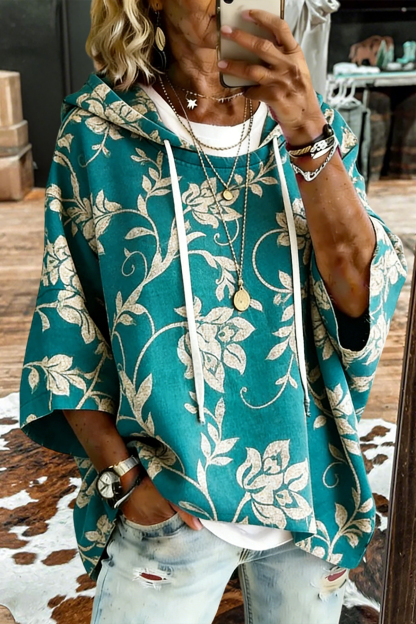 Classic Plaid Floral Hoodie