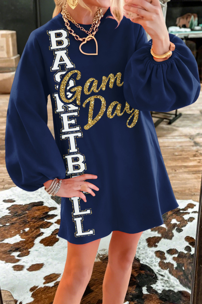 Basketball Game Day Sweatshirt Dress