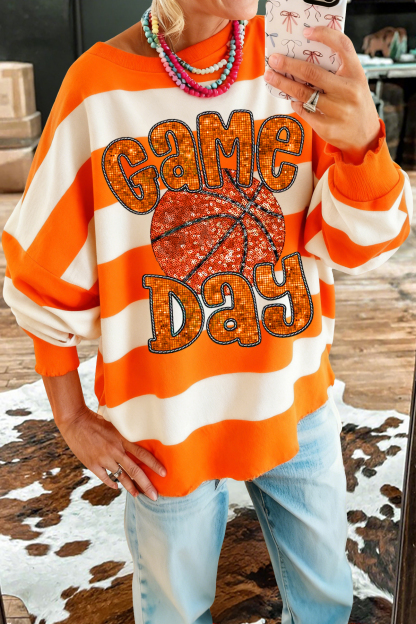 Classic Basketball Game Day Sweatshirt