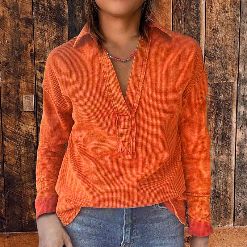 Cozy Waffle Knit Top