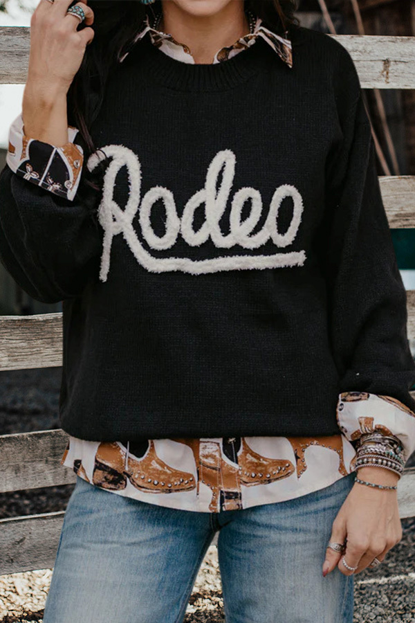 Western Howdy Cowgirl Sweater