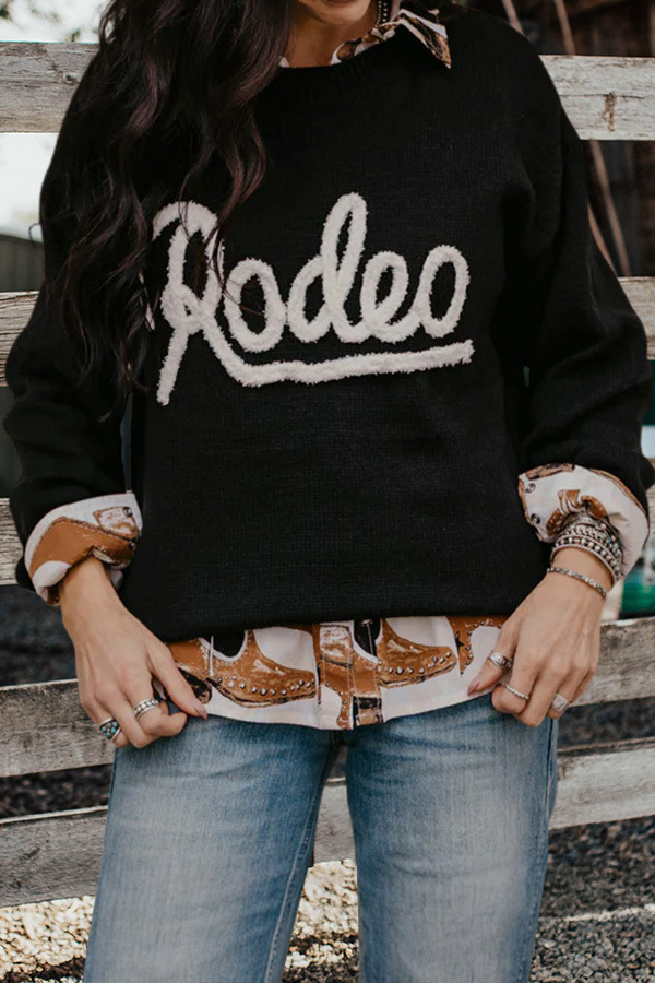 Western Howdy Cowgirl Sweater