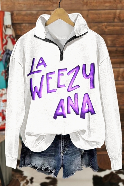 Mardi Gras La Weezy Ana Zip-Up Sweatshirt