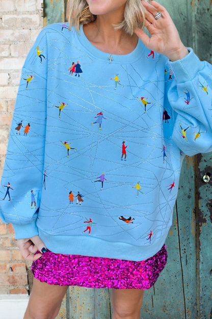 Cute Ice Skating Sweatshit
