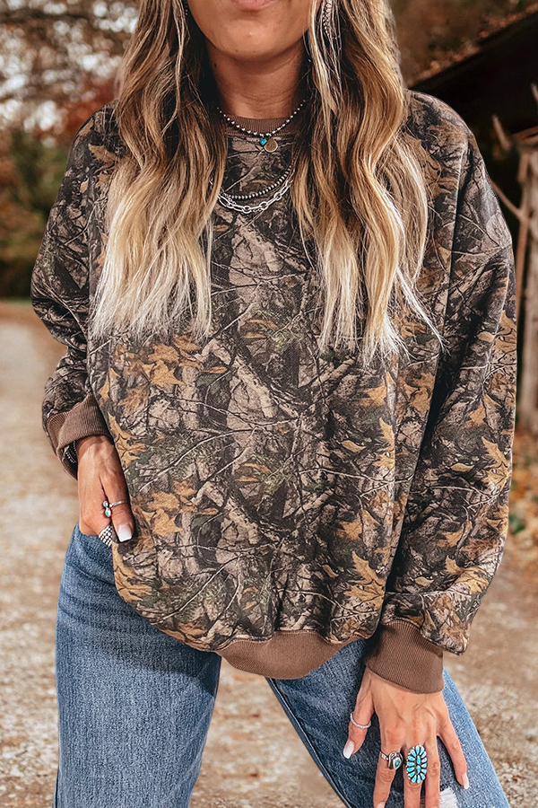 Outdoor Leaf Forest Sweatshirt