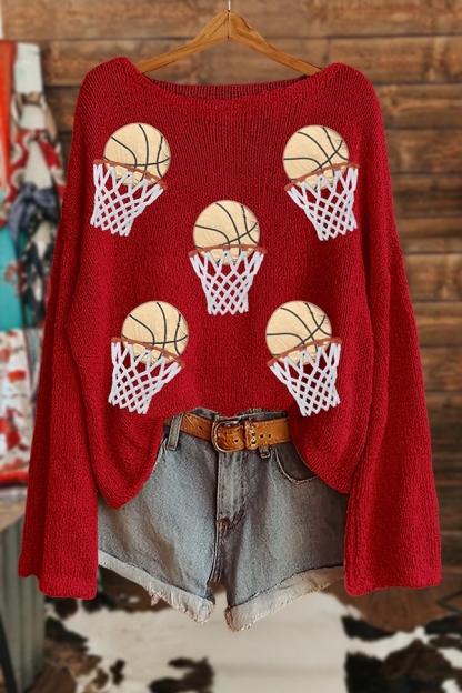 Shiny Basketball Sweater