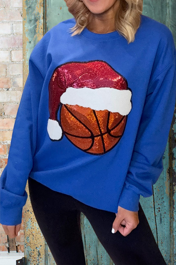 Women's sweatshirt | Christmas Basketball Sweatshirt |westernfeelings