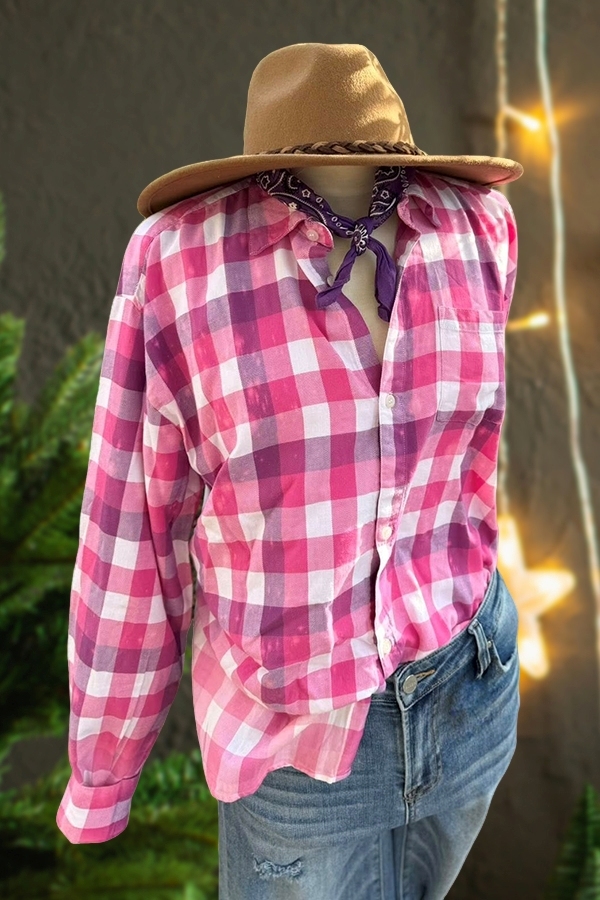 Plaid Santa Claus Shirt