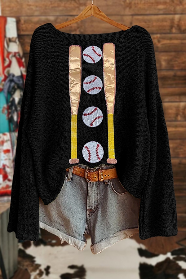 Shiny Baseball Sweater