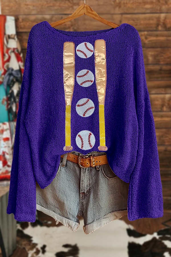 Shiny Baseball Sweater