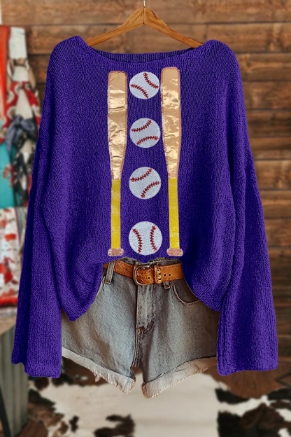 Shiny Baseball Sweater