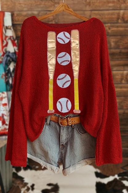 Shiny Baseball Sweater