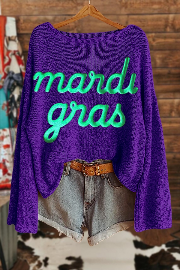 Special Mardi Gras Sweater