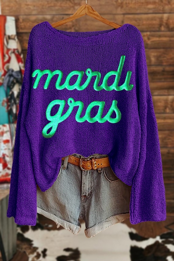 Women's sweater | Special Mardi Gras Sweater |westernfeelings