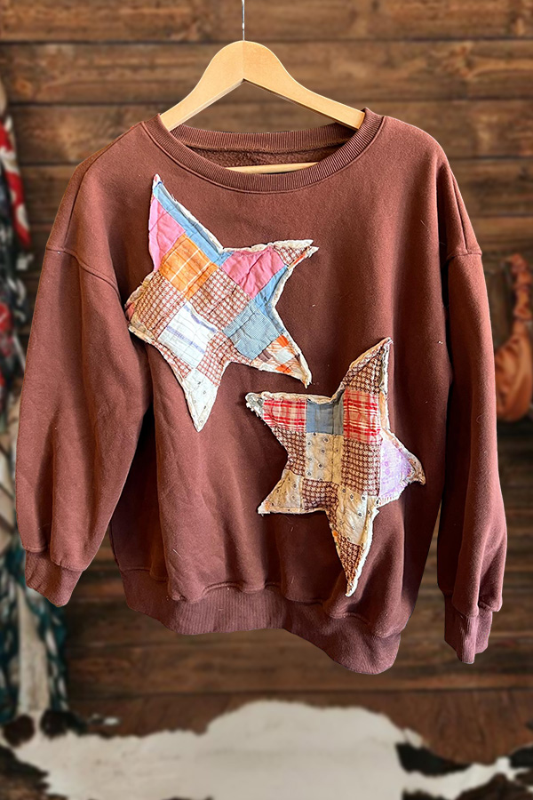 Star Patterned Sweatshirt
